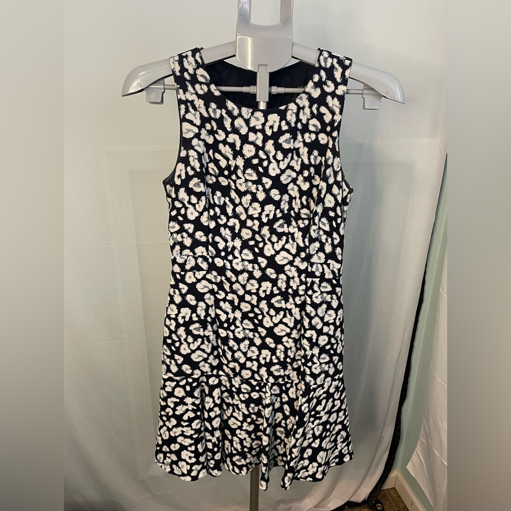 Banana Republic‎ Navy Cheetah Print Dress size 2